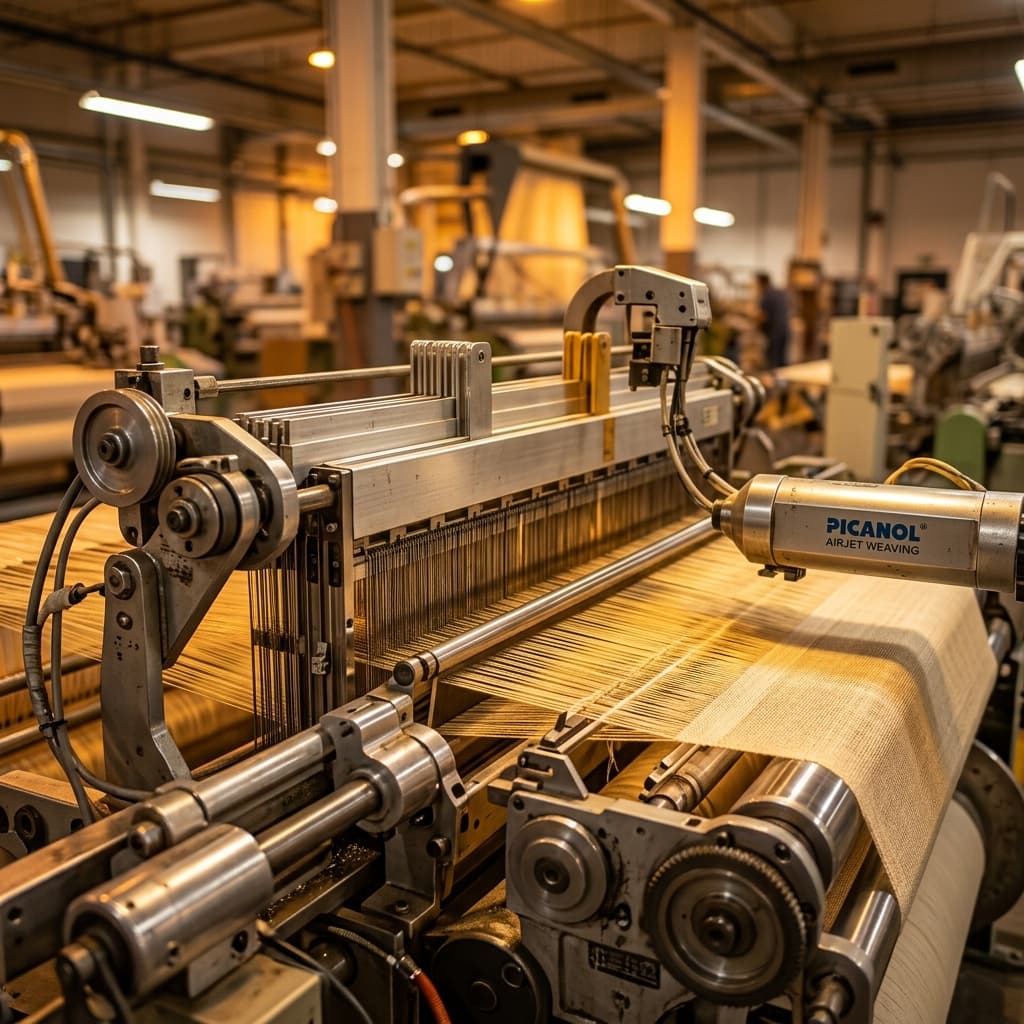 Weaving loom setup
